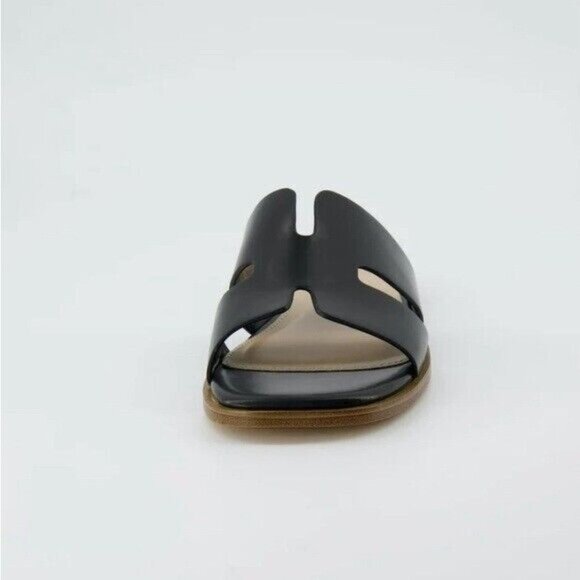 CUSHIONAIRE Voyage slide sandal Memory Foam Black Shoes Sz. 8M - Picture 9 of 11